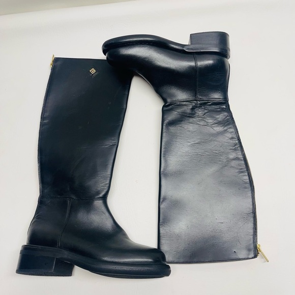 Sandro Paris womens boots leather size 36 US 5/5.5 black - Picture 1 of 7